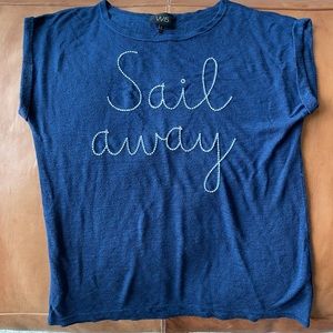 navy tee shirt